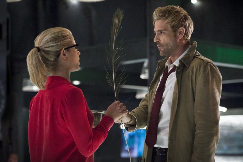 Felicity Smoak and Constantine / Credit: The CW