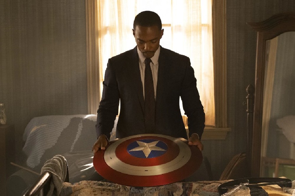 Sam Wilson with Captain America's shield / Picture Credit: Marvel Studios