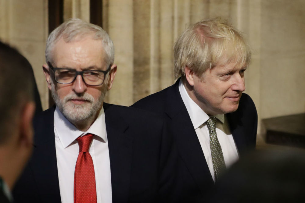 Jeremy Corbyn and Boris Johnson at the Queen's Speech / Photo Credit: Kirsty Wigglesworth / PA Wire / PA Images
