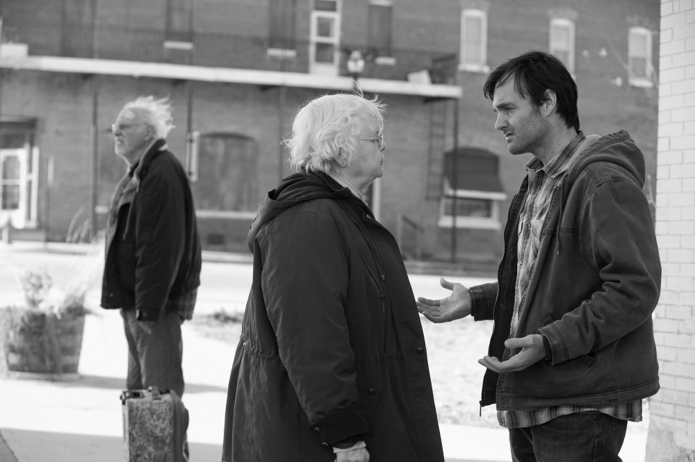 Merie Wallace(Left to right) Bruce Dern is Woody Grant, June Squibb is Kate Grant and Will Forte is David Grant in NEBRASKA, from Paramount Vantage.© 2013 Paramount Pictures.  All Rights Reserved.