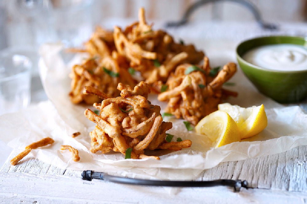 Cancer Research UK: Pink Onion Fritters Recipe