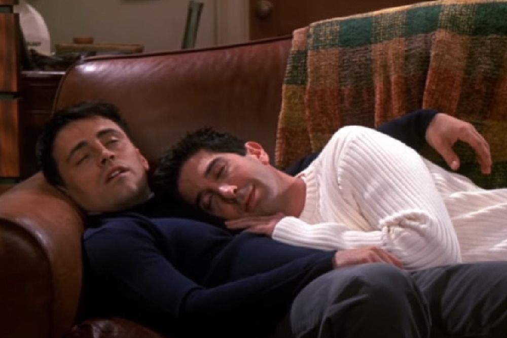 Ross and Joey nap together
