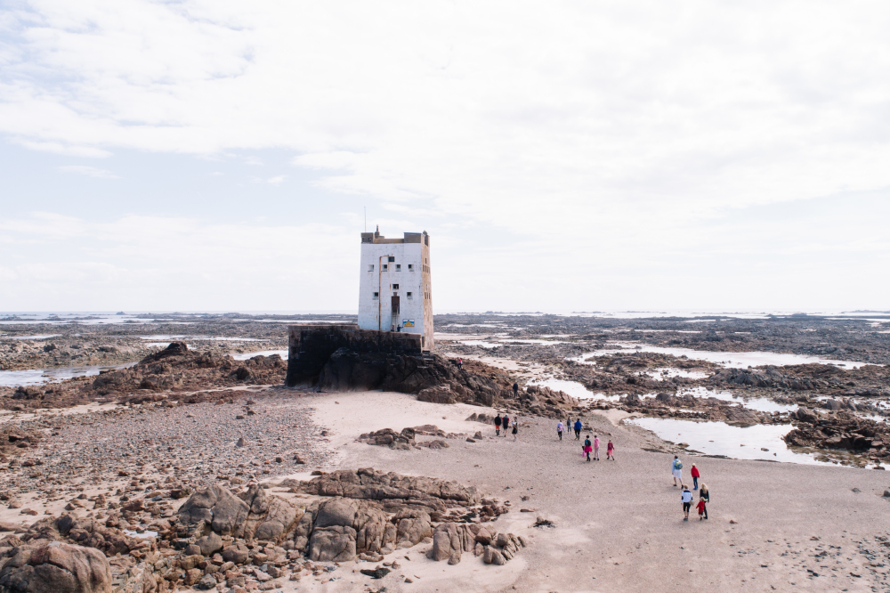 Head out to Seymour Tower at low tide
