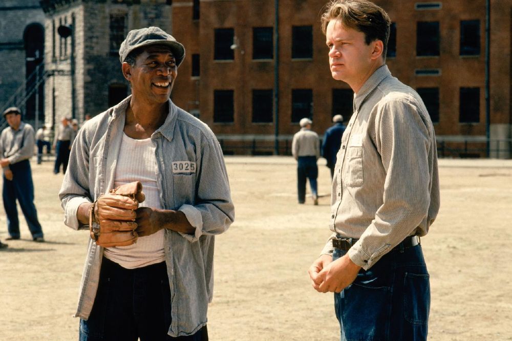 Morgan Freeman in Shawshank Redemption