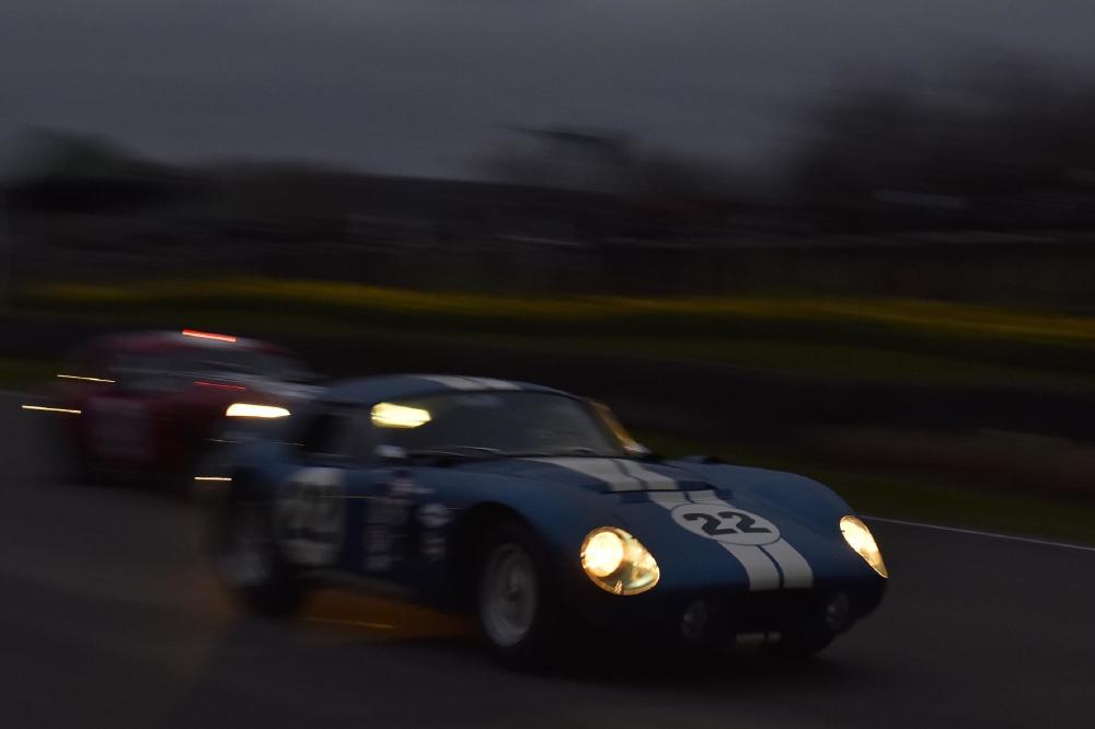 Shelby Daytona Coupe in action at Goodwood