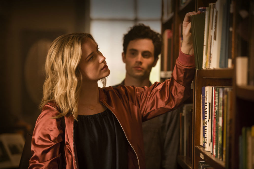 Beck and Joe in Mooney's bookstore / Picture Credit: Netflix