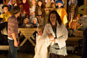 Kylie leads Max out of the nativity / Credit: ITV