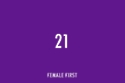 Twenty One on Female First