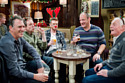 David enjoys a night at the Woolpack before his wedding / Credit: ITV