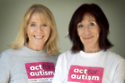 Jane Gurnett and Tessa Morton campaigning for 'Act for Autism'