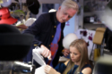 Philip Treacy adds the finishing touches