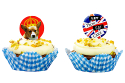 These Cupcake Cases and Toppers Will Fit in With the British Theme