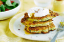 Egg-Topped Courgette Fritters