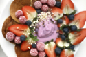 Gluten Free Vegan Pancakes with Berry Mousse