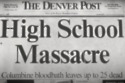 Newspaper article on the Columbine shooting / Picture Credit: The New York Times on YouTube