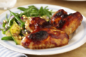 Hickory Glazed Chicken Wings With French Bean & Pine Nut Salad