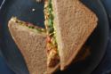Hummus and Falafel Sandwich