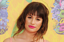 Lea Michele wears pink lips on the red carpet
