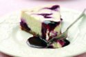Lime and blackcurrant cheesecake
