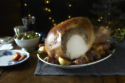 Roast Turkey Stuffed with Sweet Onion Stuffing and Gravy