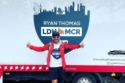Ryan Thomas is trekking from London to Manchester