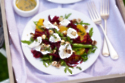 Shredded Beetroot & Hazelnut Salad With Mozzarella,  Oranges & Thyme