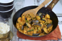 Stir Fried Aubergines With Yellow Curry