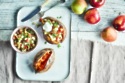 Roast Sweet Potato With Apple And Fennel Salsa
