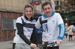 Sally Gunnell and Chris Boardman try to find the quickest route across London 
