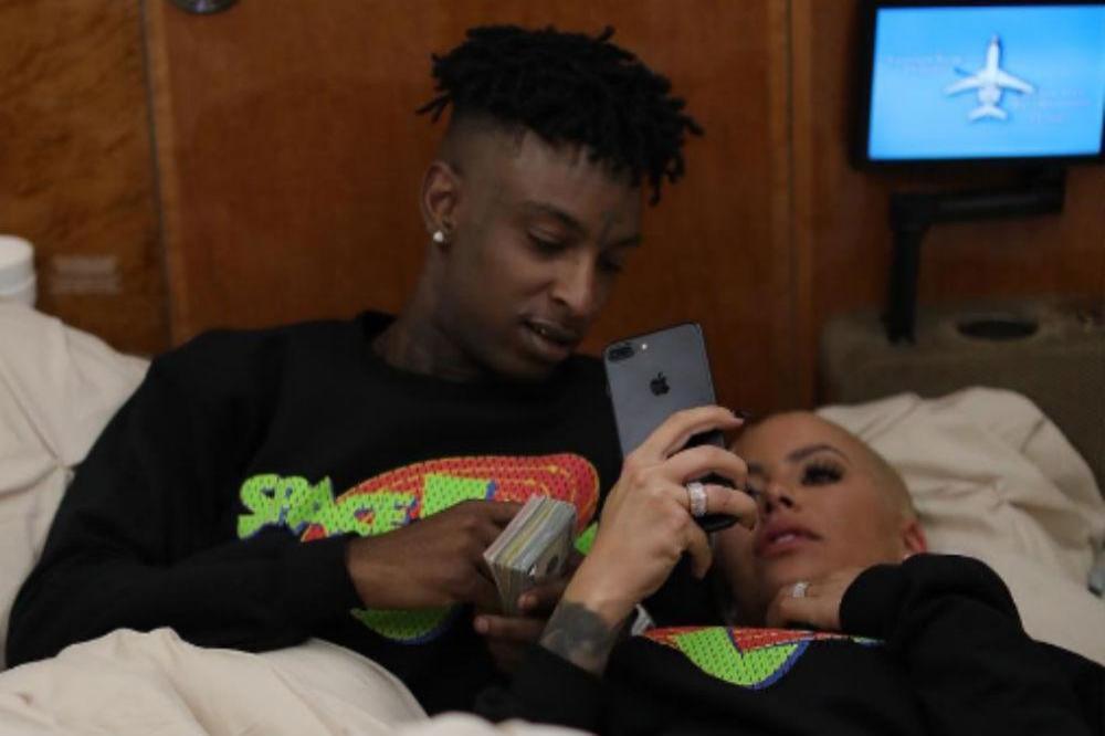 21 Savage and Amber Rose (c) Instagram
