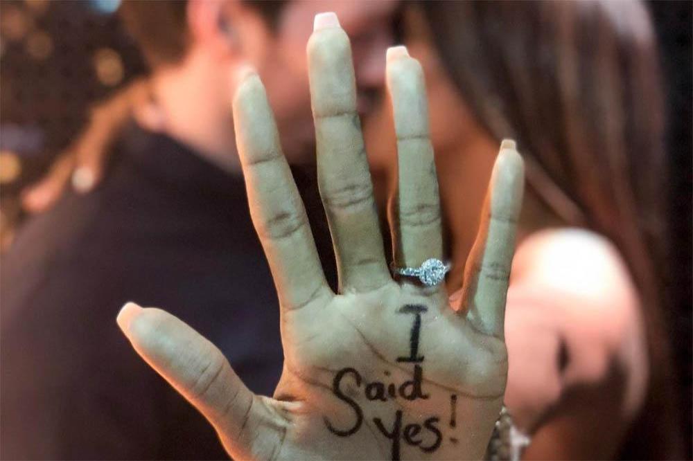 Alexandra Burke's engagement announcement (c) Instagram