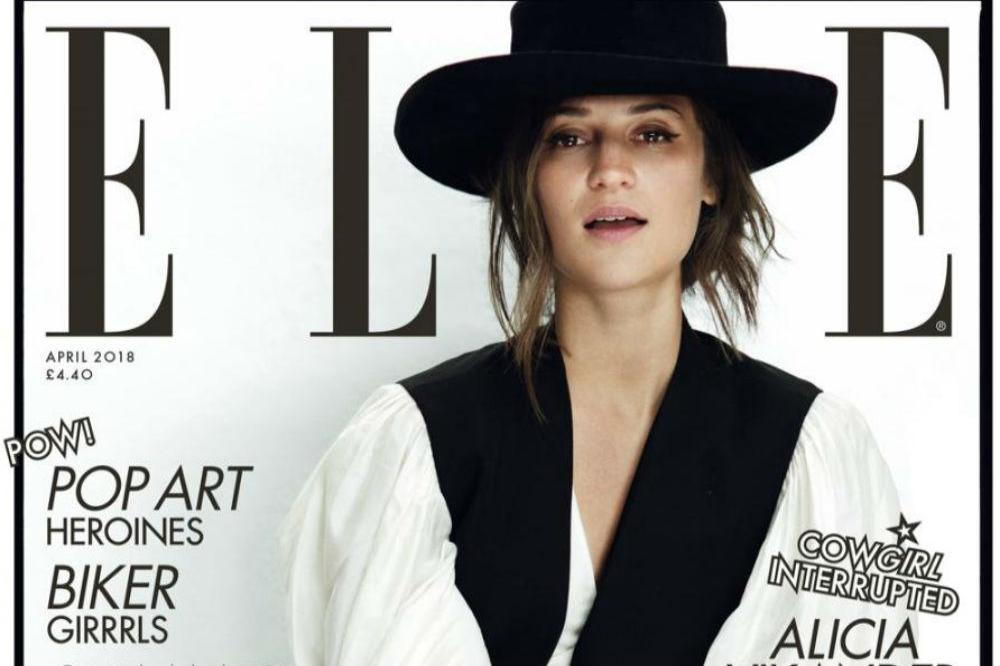 Alicia Vikander covers Elle UK