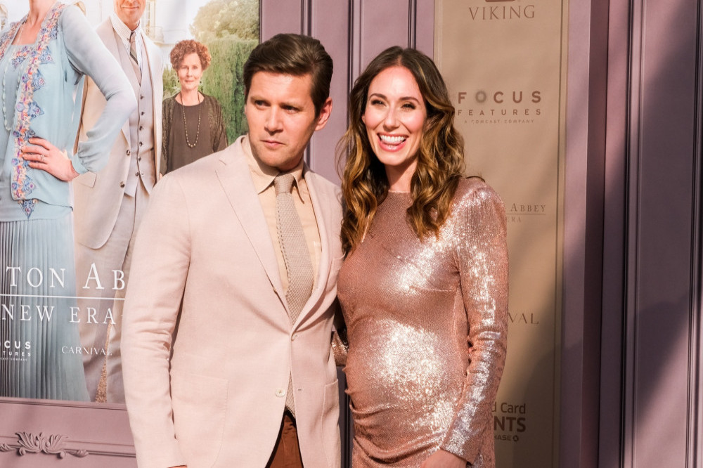 Allen Leech and Jessica Blair Herman at the Downton Abbey: A New Era New York premiere