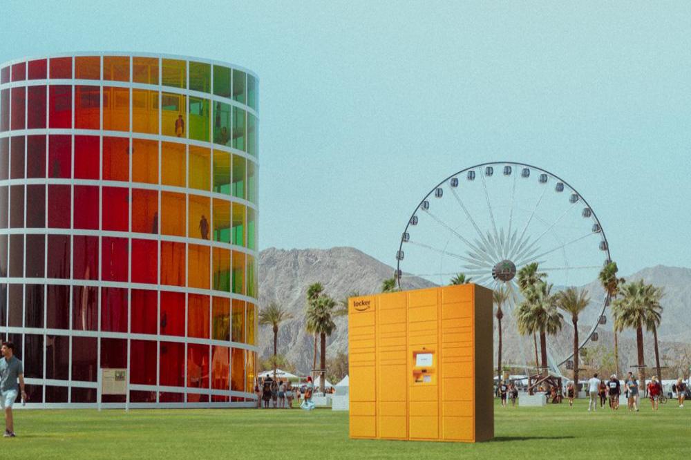 Amazon Lockers at Coachella 