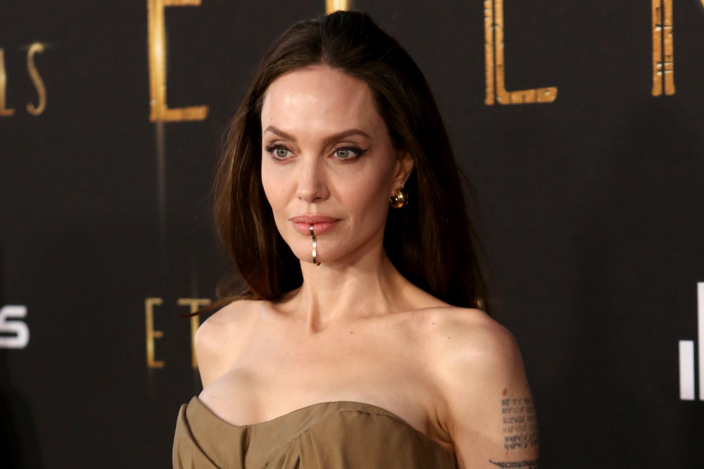 Angelina Jolie attending the Los Angeles premiere of Marvel's 'Eternals' in October 2021