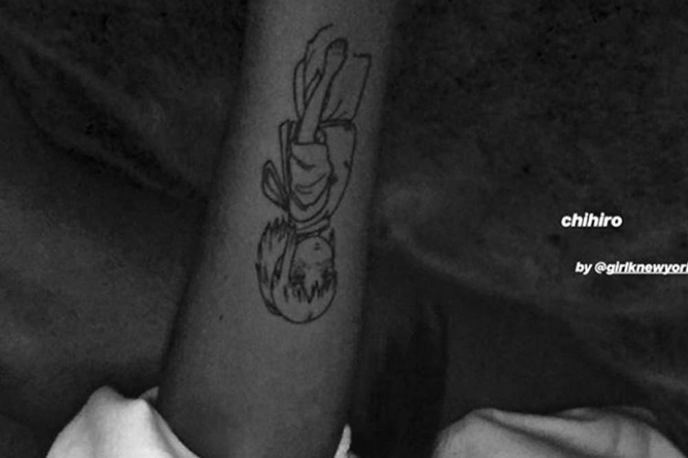 Ariana Grande's anime inspired tattoo