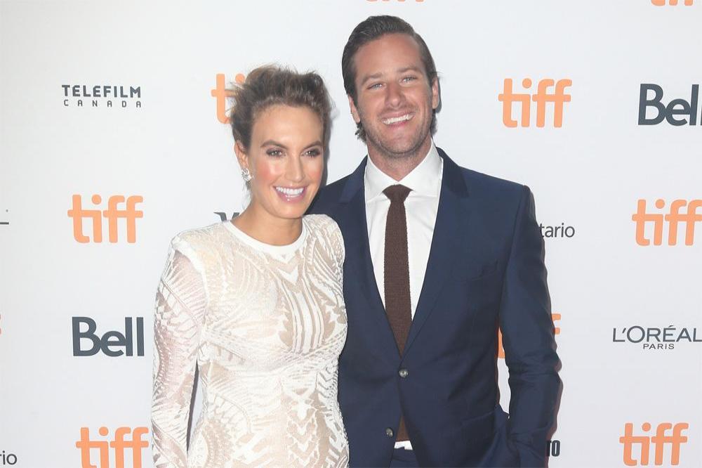 Armie Hammer with Elizabeth Chambers at Free Fire premiere