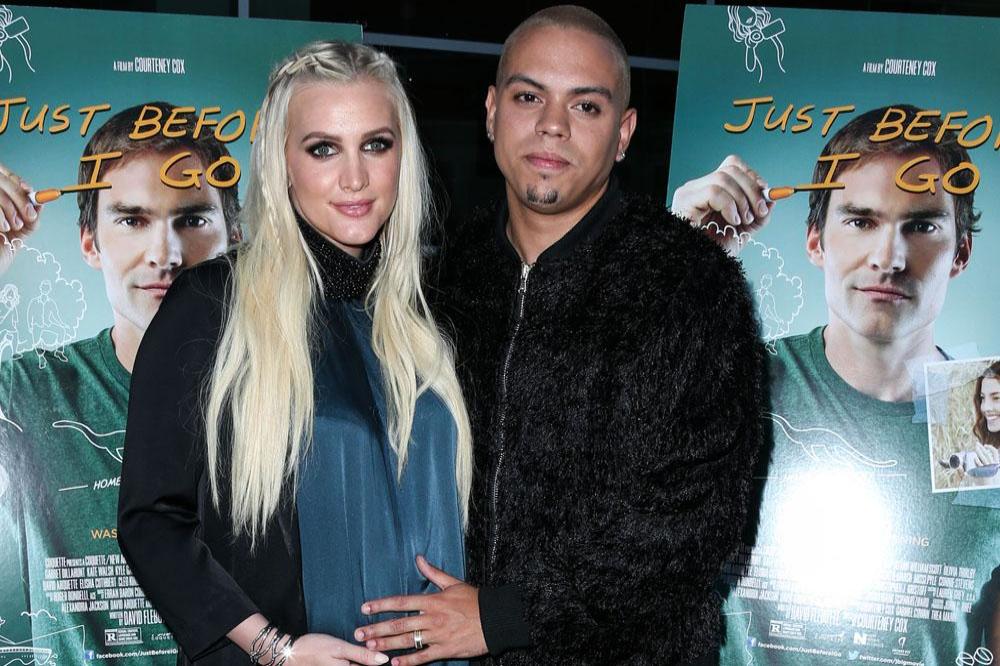 Evan Ross and Ashlee Simpson