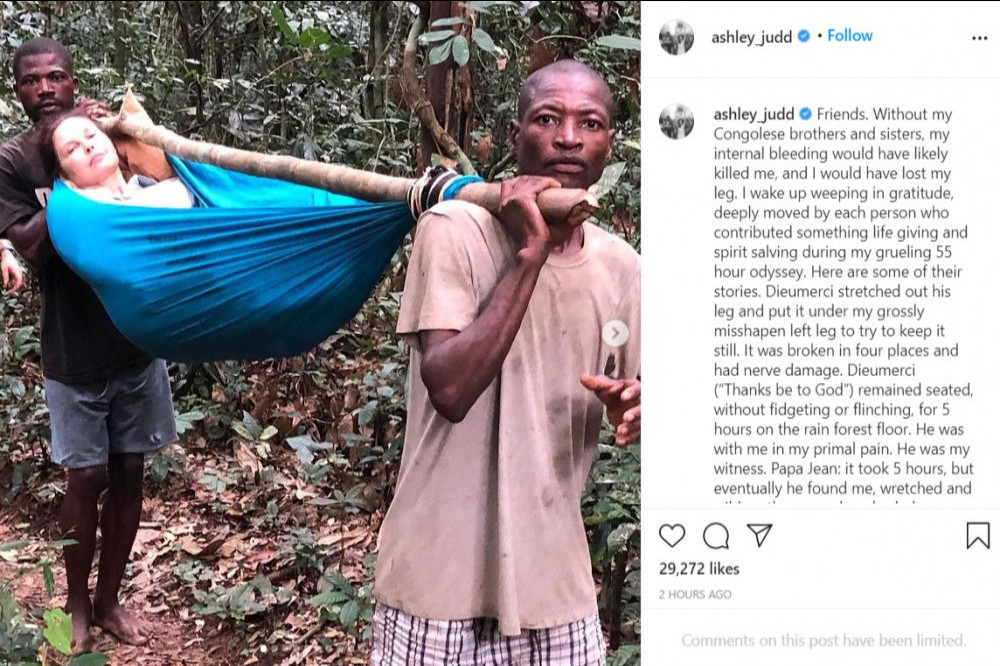 Ashley Judd's Instagram (c) post