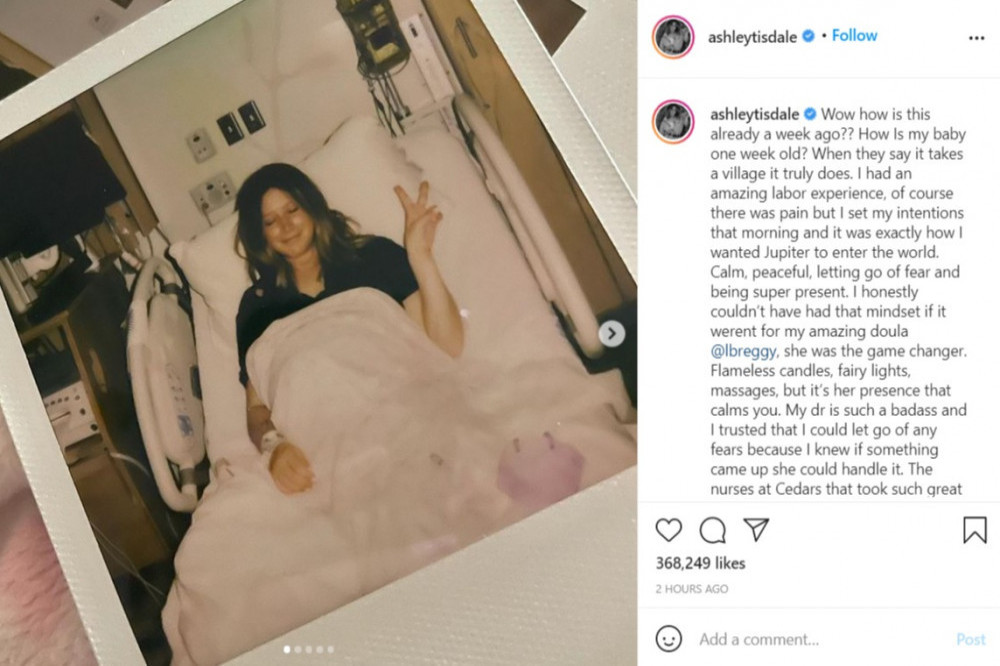 Ashley Tisdale's Instagram (c) post
