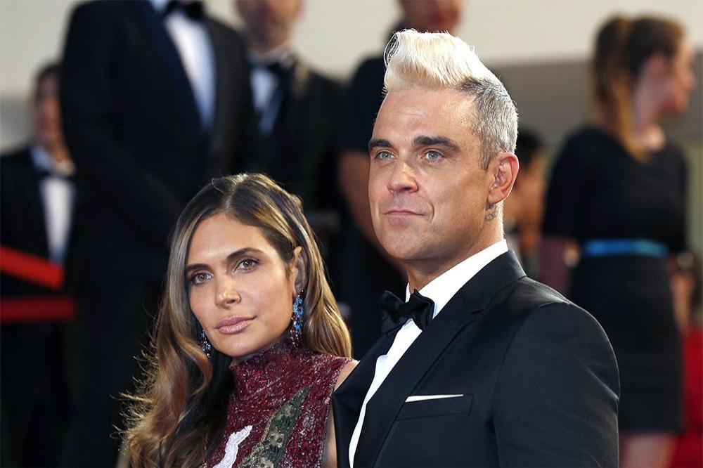 Ayda Field and Robbie Williams