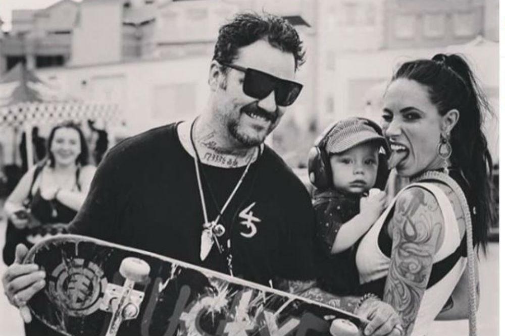 Bam Margera with Nicole Boyd and Phoenix Wolf [Instagram]