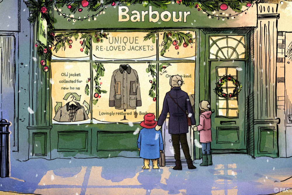 Barbour is launching a sustainability-themed Christmas campaign featuring Paddington Bear