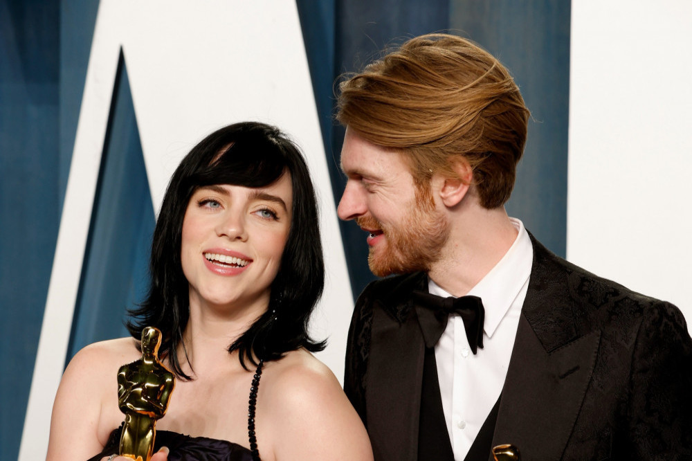 Billie Eilish and Finneas at the 2022 Oscars