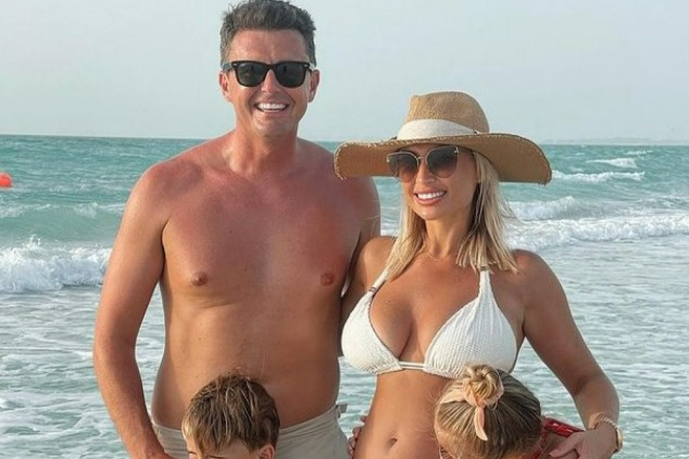 Billie Faiers with her husband Greg and their daughter Nelly, and son Arthur