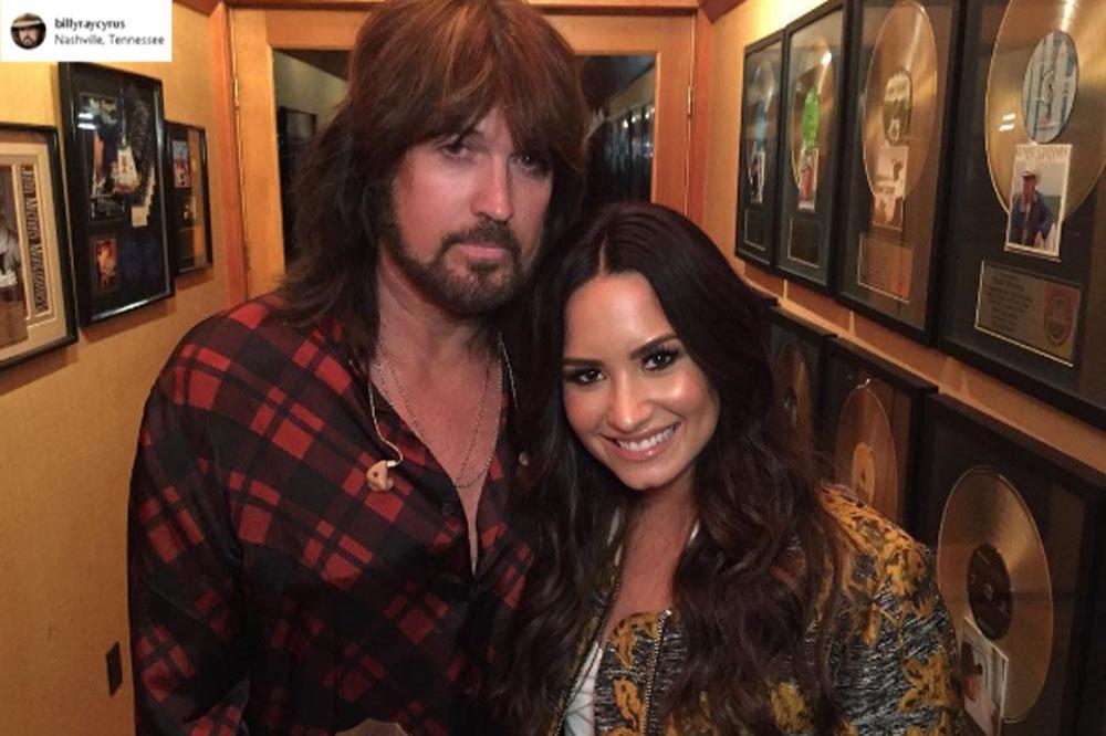 Billy Ray Cyrus and Demi Lovato [Instagram]