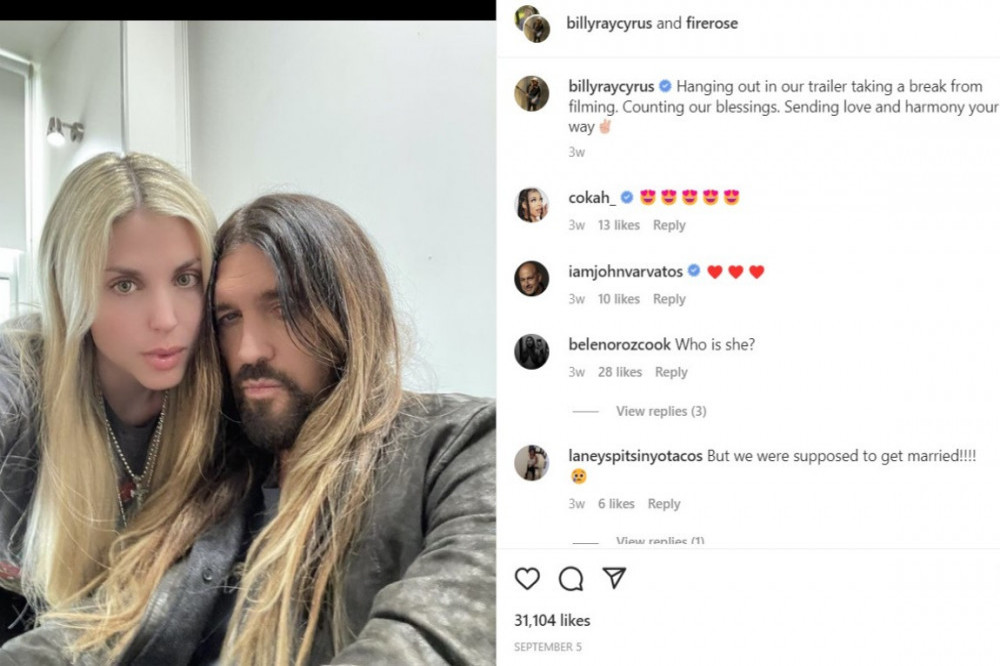 Billy Ray Cyrus and Firerose have sparked speculation they are engaged