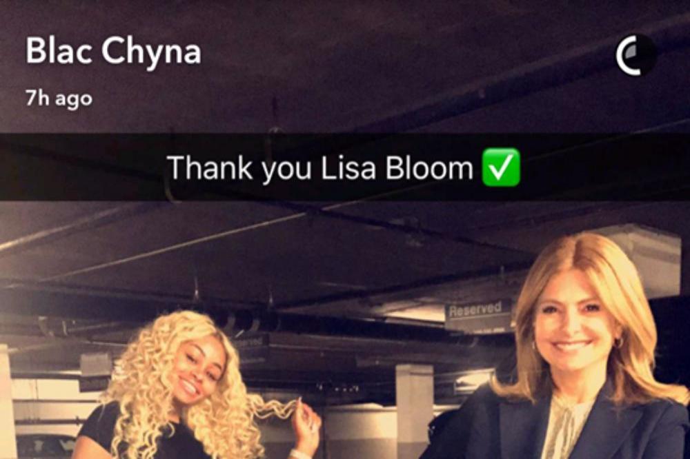 Blac Chyna and Lisa Bloom (c) Blac Chyna/Snapchat