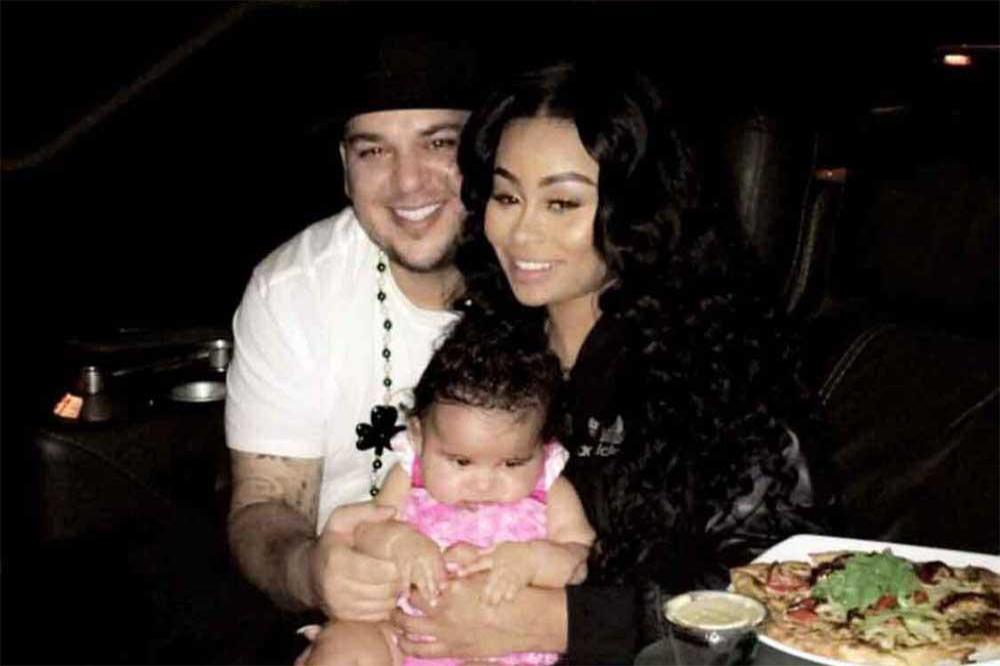 Blac Chyna and Rob Kardashian with daughter Dream (c) Instagram