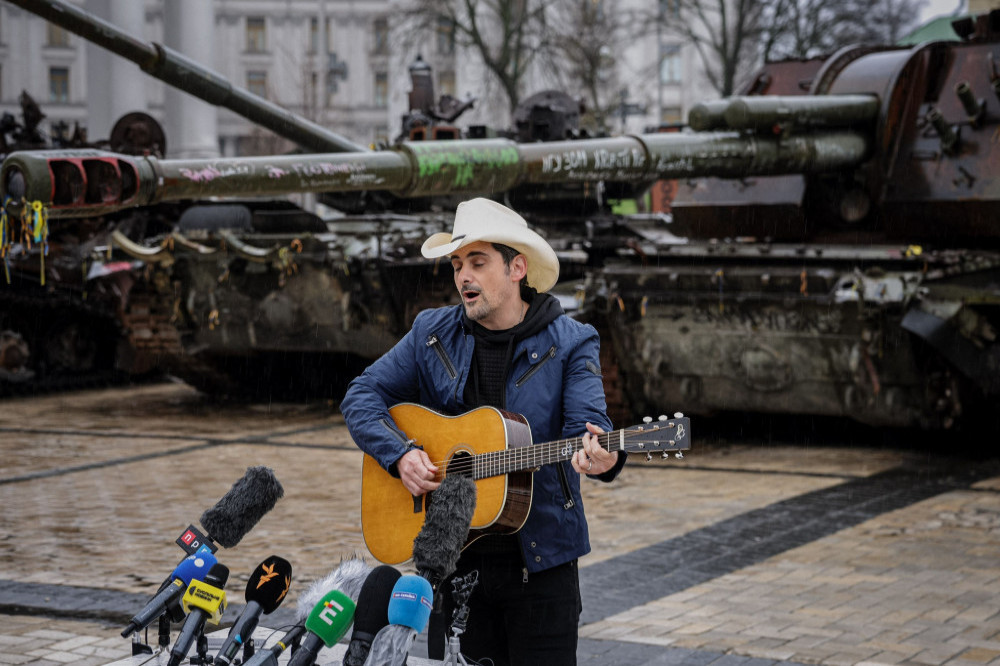 Brad Paisley performs in Ukraine